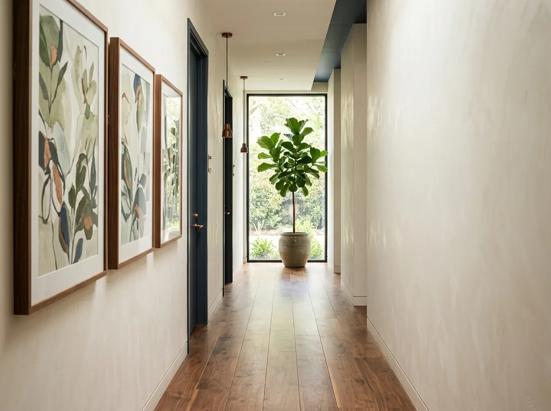 Calming hallway in our Nederland, TX office
